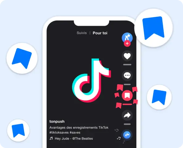 Sauvegardes TikTok